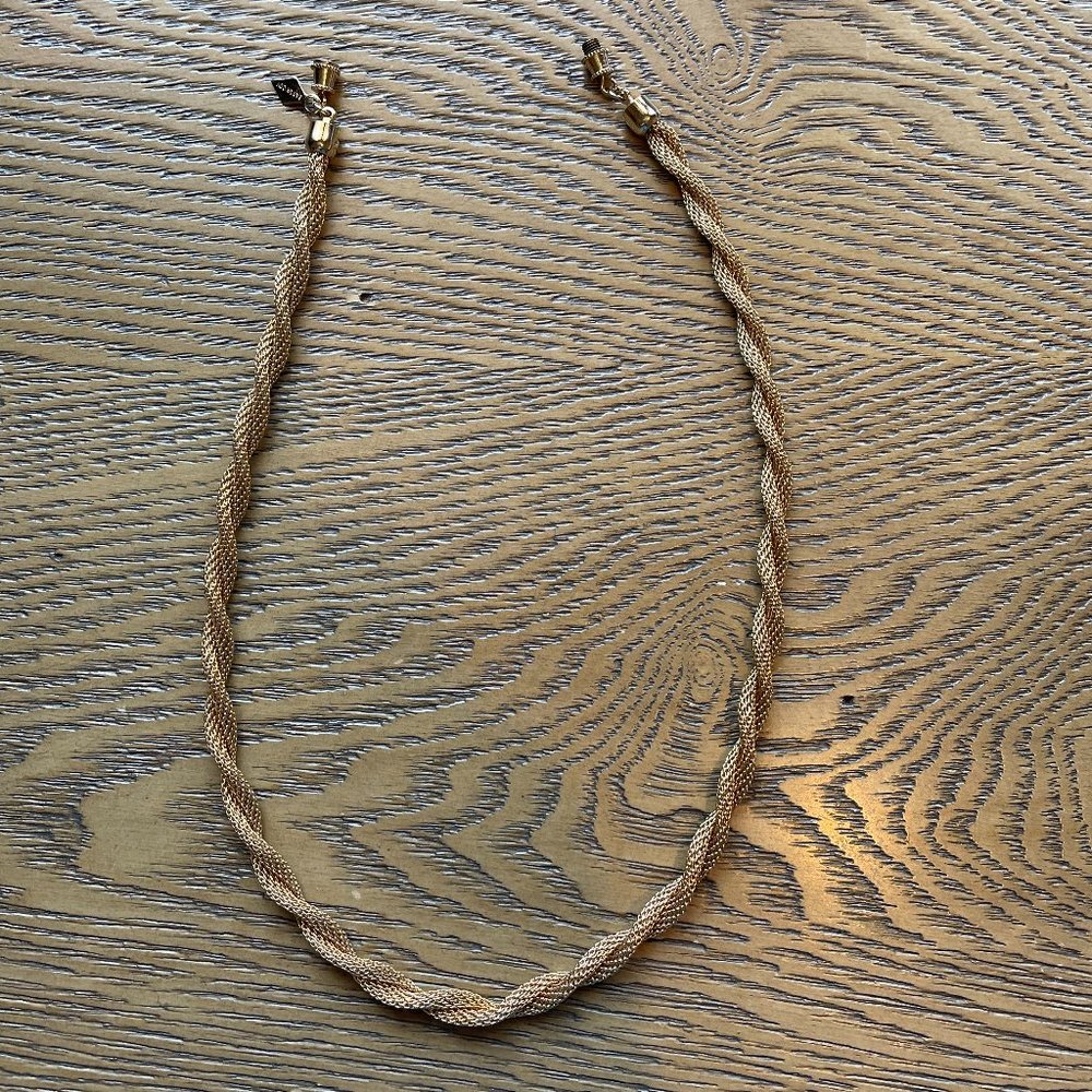 Vintage 1970s SARA COV Necklace 16” Gold Tone Classic Retro Jewelry - Picture 5 of 8